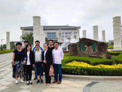 山东福寿园工程中心认真人丁兆芳等人考察抖圈